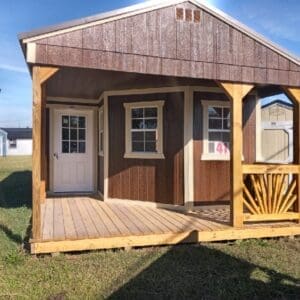 Dunn #41: 14 X 32 Deluxe Playhouse Utility Front Image