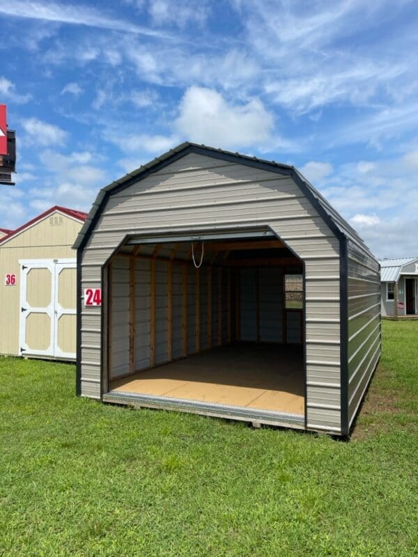 La Grange #24: 12 X 20 Metal Lofted Barn Front Image